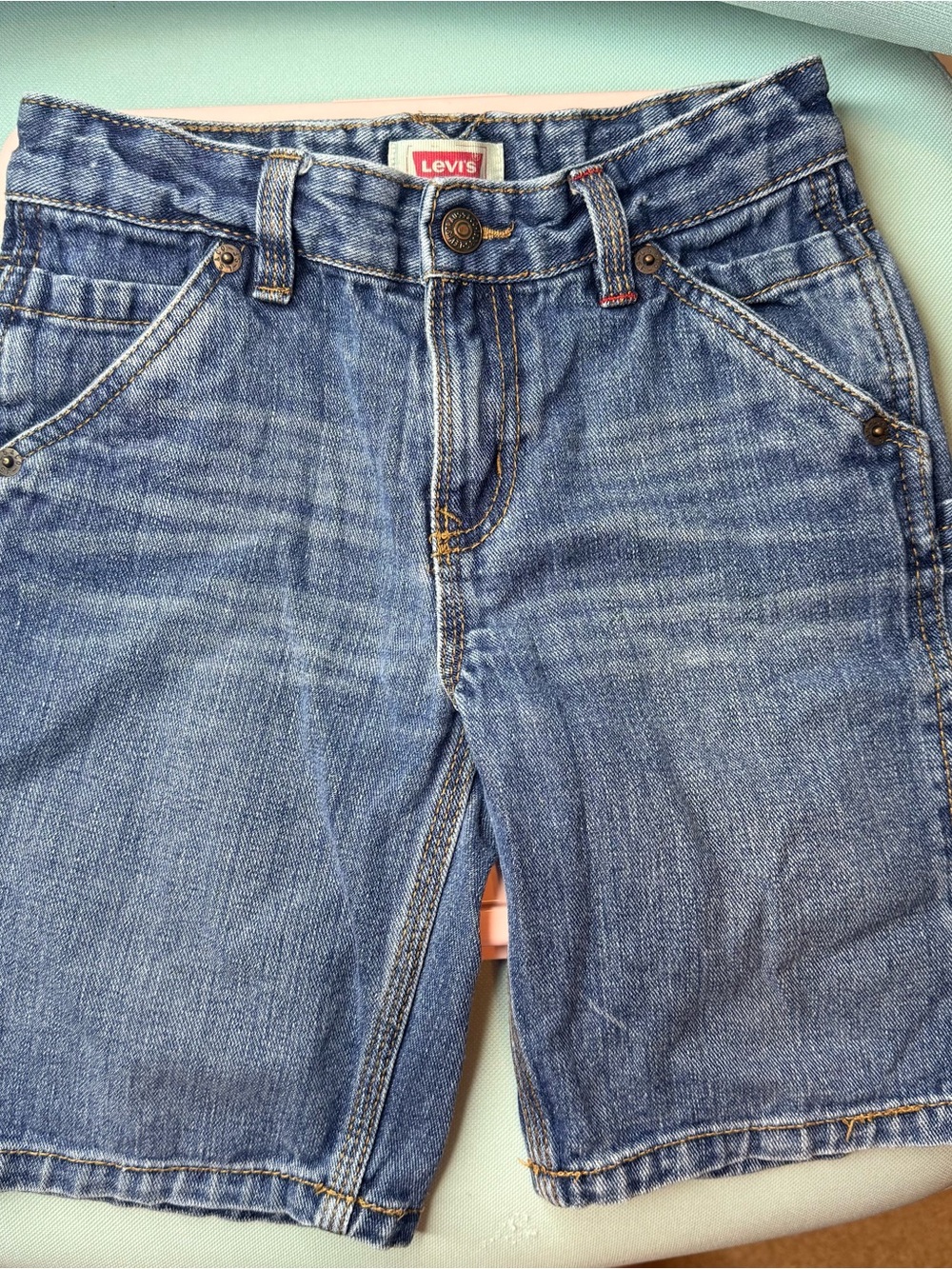 Levi's kids skater style shorts  Blue Denim Straight Jeans